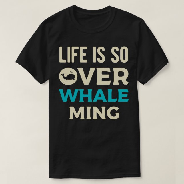 Funny Whale 4 T-Shirt (Design Front)