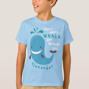 Funny Whale Get Through This Kids T-Shirt