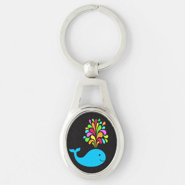 Funny whale key ring (Front)