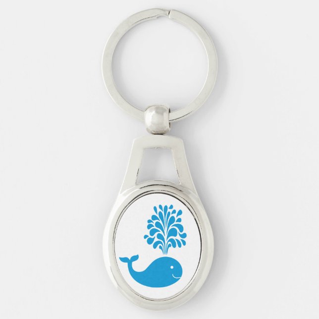 Funny whale key ring (Front)