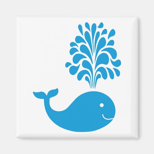 Funny whale magnet (Front)