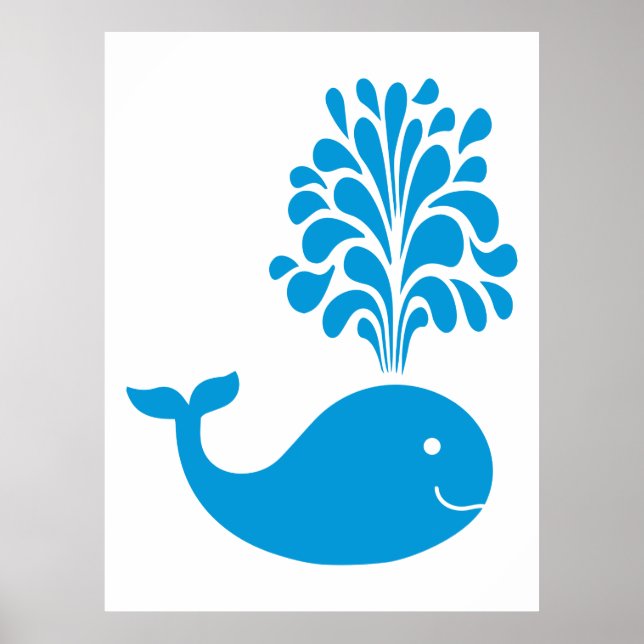 Funny whale poster (Front)