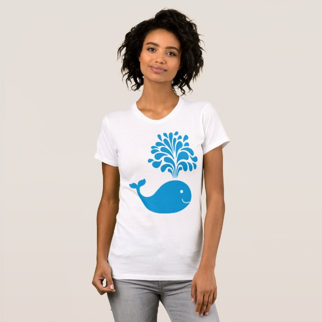 Funny whale T-Shirt (Front Full)