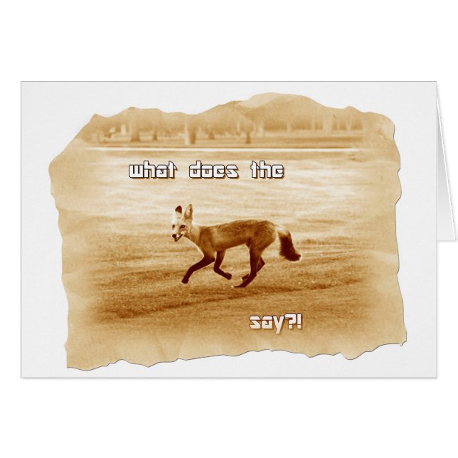 funny what does the fox say (Front Horizontal)