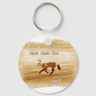 funny what does the fox say key ring