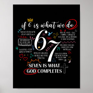 Funny What God Completes 6 7 Meme Jesus Christian Poster