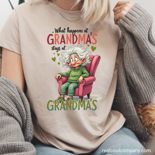 Funny What Happens at Grandma Stays  Tri-Blend Shirt