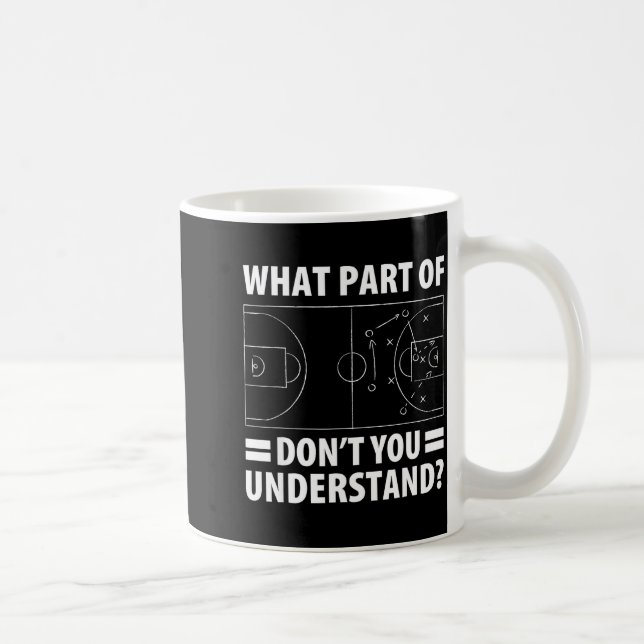 Funny What Part Of Basketball Don't You Understand Coffee Mug (Right)