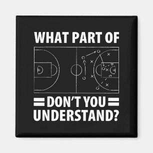 Funny What Part Of Basketball Don't You Understand Magnet