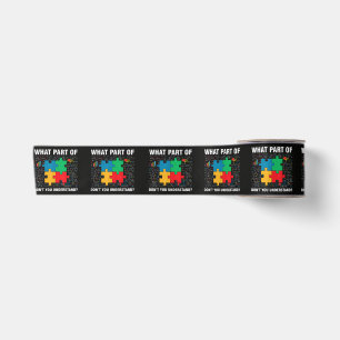 Funny What Part Of Don't You Understand Jigsaw Puz Satin Ribbon