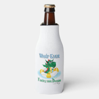 Funny Whatever Floats Your Dragon Bottle Cooler