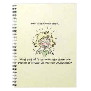 Funny When Court Reporters Attack Spiral Notebook