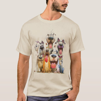 Funny Whimsical animals T-Shirt