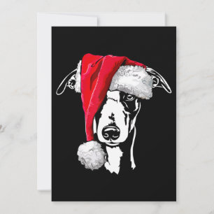 funny whippet santa christmas dog mum gift present holiday card