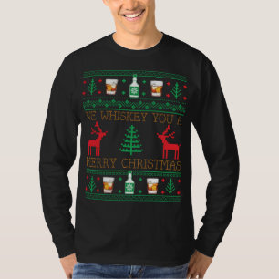 Funny Whiskey Drinking Ugly Christmas Sweater