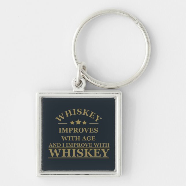 funny whiskey quote key ring (Front)