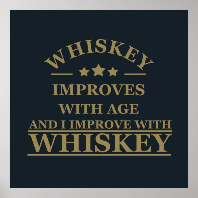 funny whiskey quote poster (Front)