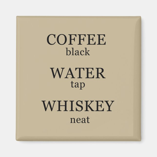 Funny whisky quotes humour whiskey sayings magnet (Front)
