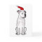 Funny White American Bulldog Christmas Design