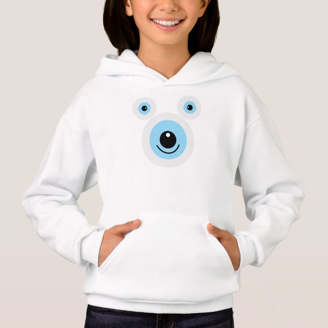 Funny white bear face (Front)