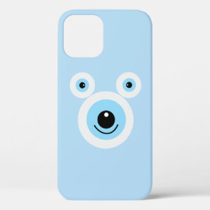 Funny white bear face iPhone 12 case
