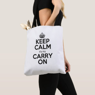 Funny white carry-on vacation tote flight cruise bag