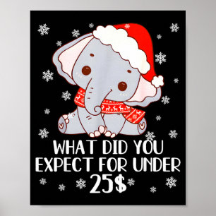 Funny White Elephant Pjs For Adults Under 15 20  Poster