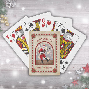 Funny White Elephant Secret Santa Christmas Gift Playing Cards