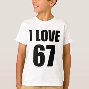 Funny White Lie Party Teacher Women's I Love 67 Br T-Shirt