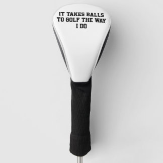 Funny White Men Golf Head Cover