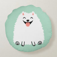 Funny White Pomeranian Cute Smiling Pom