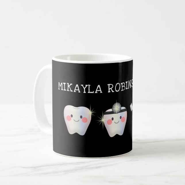 Funny White Teeth Dentistry   Coffee Mug (Front Left)