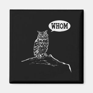 Funny Whom Owl Grammar Englieacher  Magnet