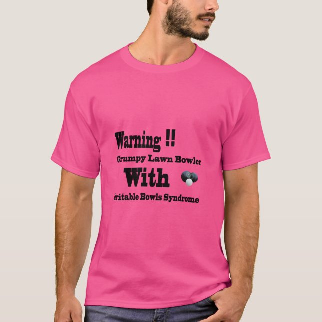 Funny Who'S Grumpy A Whimsical Lawn Bowls Design T-Shirt (Front)