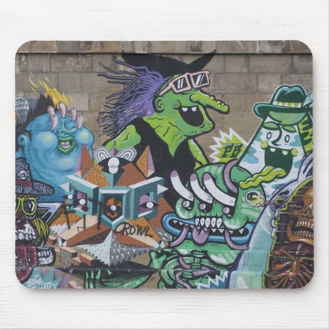 Funny Wicked Green Witch Mouse Pad (Front)