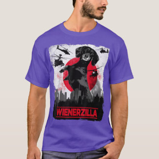Funny Wienerzilla Dachshund Dog T-Shirt