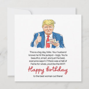 Funny Wife Birthday Card