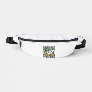 Funny Wife Lets Me Go Fishing Vintage Shirt Design Bum Bags