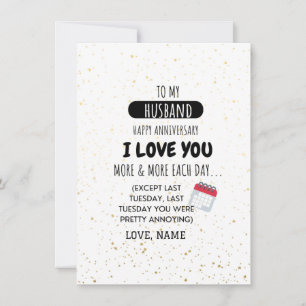 Funny Wife to Husband Humour Message on Anniversar