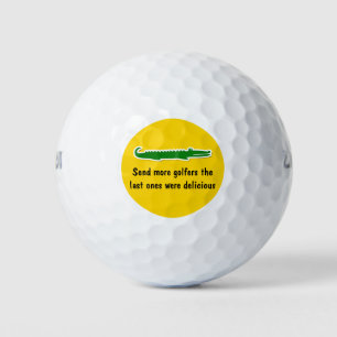 Funny Wild Gator Golf Balls