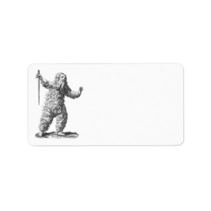 Funny Wild Man on a Rampage - Mediaeval Legend Label