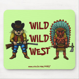 Funny wild west mousepad