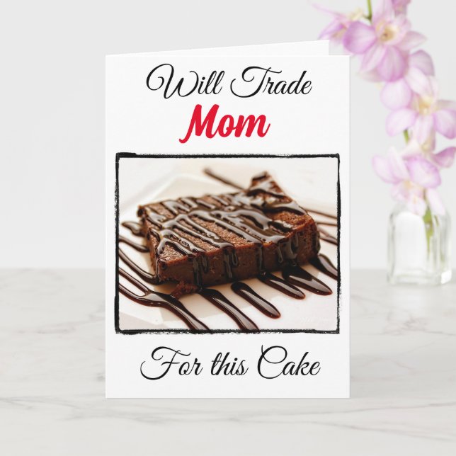 Funny Will Trade For: Mom Card (Orchid)