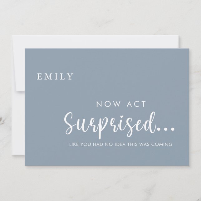 Funny Will you be my Bridesmaid Proposal Card (Front)
