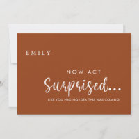 Funny Will you be my Bridesmaid Proposal Card