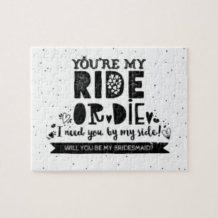 Funny Will You Be My Bridesmaid Proposal Jigsaw Puzzle