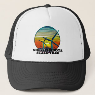 Funny Wind Turbines State Tree Trucker Hat