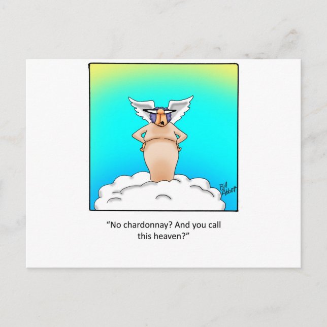 Funny Wine Gift! Postcard (Front)