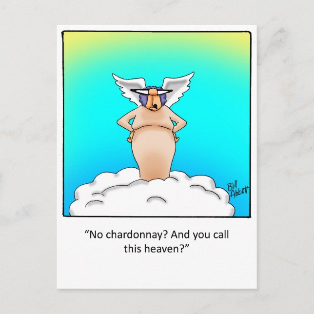 Funny Wine Gift! Postcard (Front)