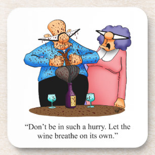 Funny Wine Humour Coaster Set